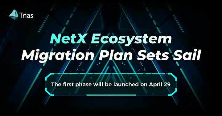 the NetX Voyage: The Dawn of $TRIAS Mainnet Token Migration and Ecosystem Synergy⚙️ 🧵👇 (everything you need to know) 1/10: NetX Ecosystem Launches Mainnet Token Migration! launch The NetX ecosystem has embarked on a pivotal journey. Starting April 29, 2024, at 10 AM UTC, the…