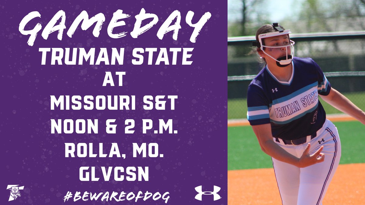 🥎 Gameday! 🥎 @TrumanSoftball at Missouri S&T ⏰ Noon & 2 p.m. 📍 Rolla, Mo. 📺 glvcsn.com/mst/ 📊 minerathletics.com/sidearmstats/s…