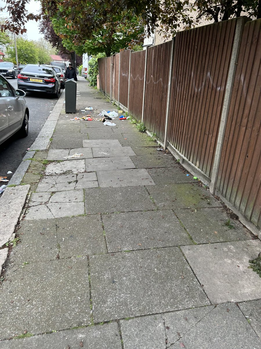 @EnfieldCouncil exactly the same spot 2 days ago, then the debris left after cleaning. Completely unacceptable that people are acting like this and it MUST be stopped. What are you going to do??