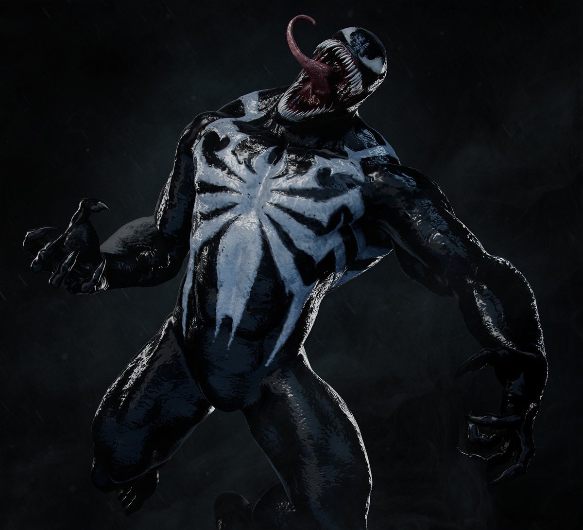 ❗️🔥/Algumas das NOVAS imagens conceituais do VENOM de Spider-Man 2 feitas por Dustin Brown!