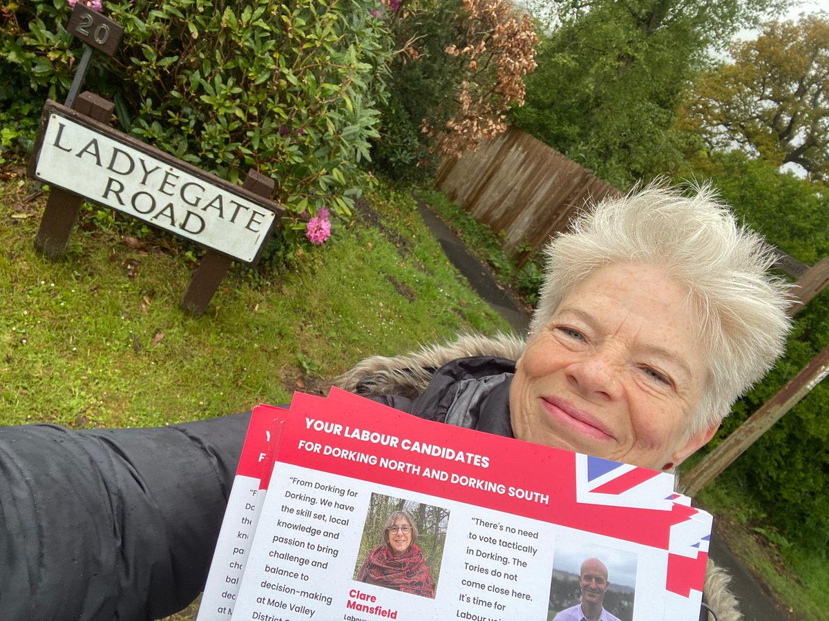 🌞 🌧 🌞 🌧 🌞
We are still out knocking on doors and leafleting.

Vote for Kev Stroud in
#DorkingSouth 🌹

Vote for Kate Chinn to be Surrey Police and Crime Commissioner #SurreyPCC

#VOTELABOUR in DORKING 🌹

#LocalElections24 #MoleValley #Surrey #GENow