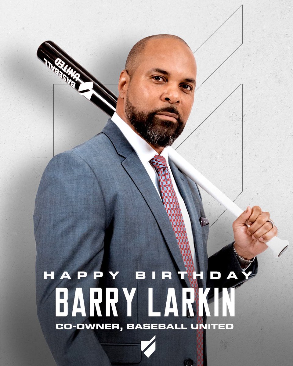 Happy birthday to BU Co-Owner and baseball legend, @BarryLarkin 🙏🎂