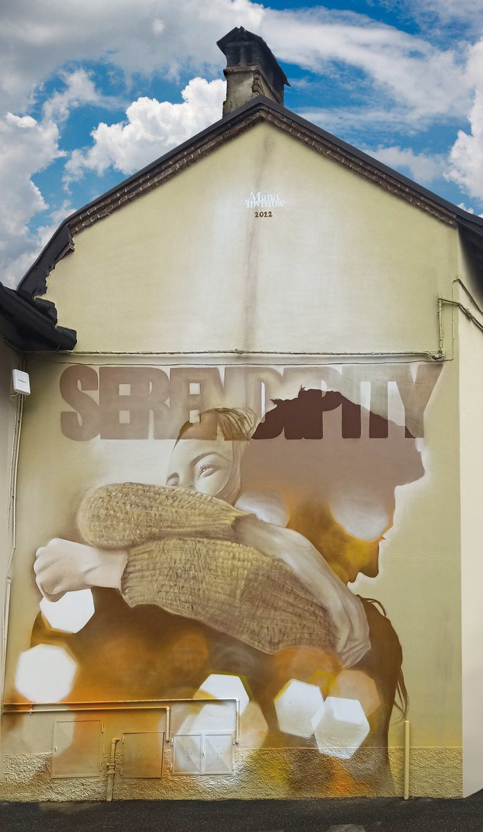 'Serendipity' #StreetArt by Manu Invisible📍Osnago, Italy 🇮🇹