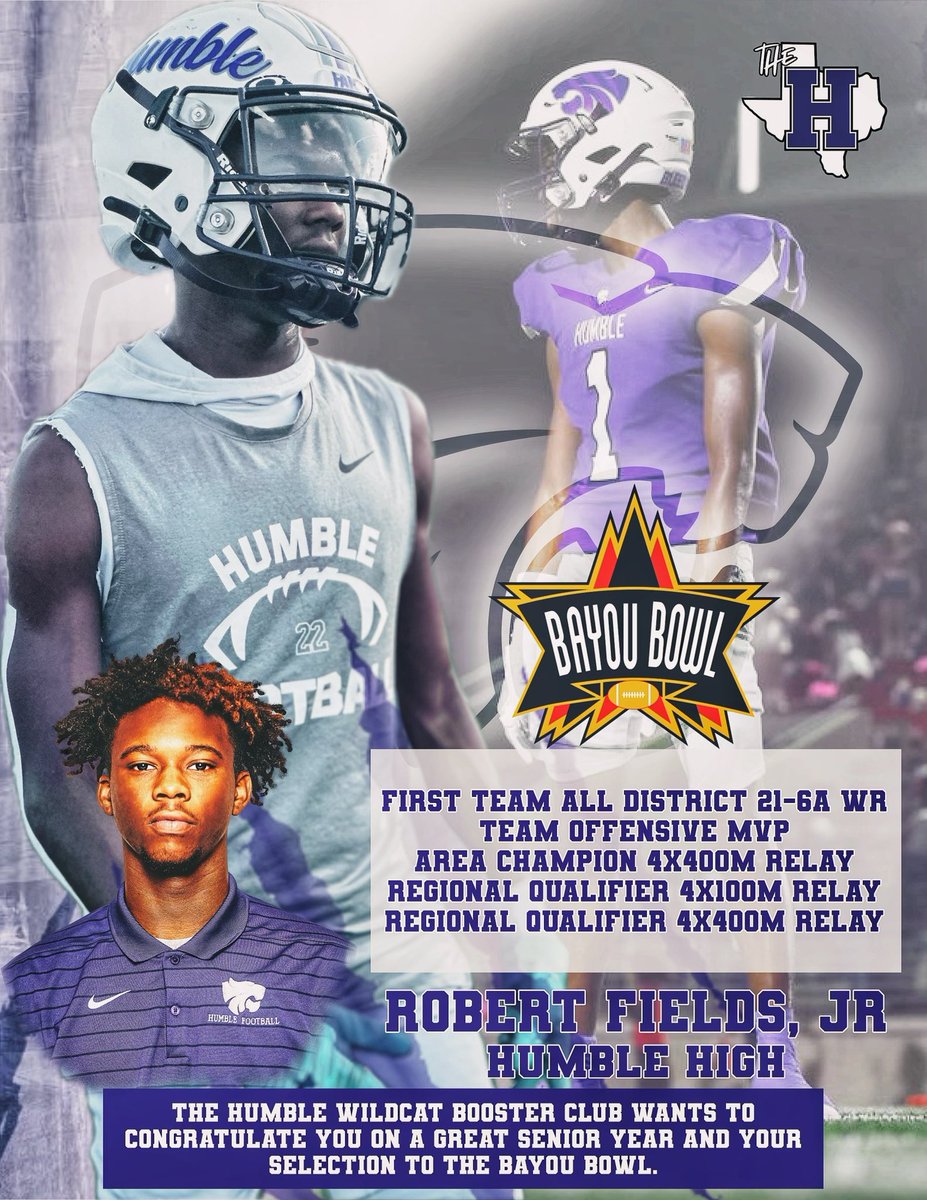 Can’t wait to see this guy compete in the Bayou Bowl!!! Special kid with an incredible work ethic!!! Congratulations kid!!! @FootbaHumble @HumbleISD_HHS @HumbleISD_Ath @HumbleISD @WildcatsALLspo1