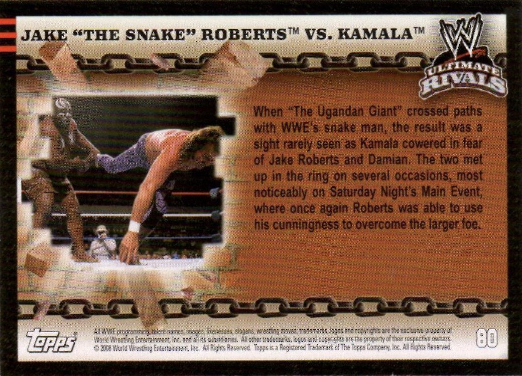 Saturday Night’s Main Event #OTD in 1987 with my old friend Kamala. A match so big they had to make a trading card for it! #TrustMe #AEW #AEWCollision