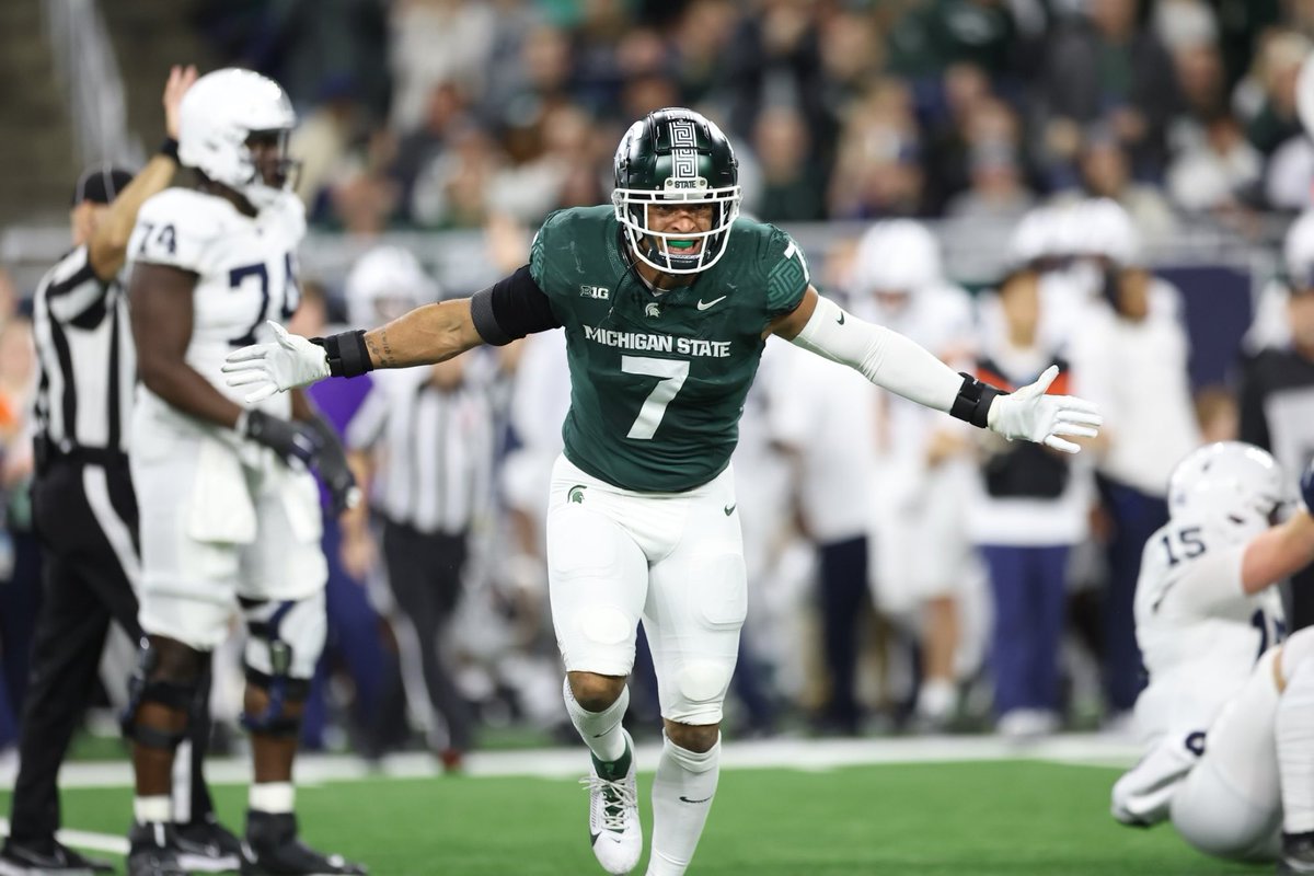 The New Orleans #Saints are set to have ex-Michigan State linebacker Aaron Brule at their rookie minicamp on a tryout basis, a source tells @247Sports. Brule, who was a starter at Mississippi State before transferring to Michigan State, had 64 tackles and five sacks last year.…