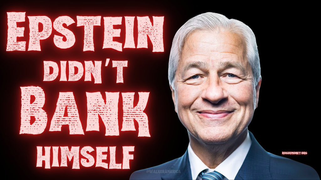 WalkerAmerica's tweet image. Kind reminder: Epstein didn’t bank himself and not one single banker who laundered his money (from human trafficking and blackmail) has been indicted or sent to jail.