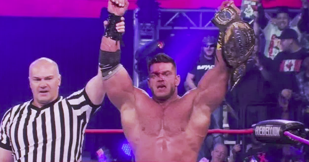 4/28/2019

Brian Cage defeated Johnny Impact to become the new Impact World Champion at Rebellion from the Rebel Entertainment Complex in Toronto, Canada. 

Lance Storm served as the guest referee.

#TNA #ImpactWrestling #BrianCage #JohnnyImpact #JohnMorrison #JohnnyNitro