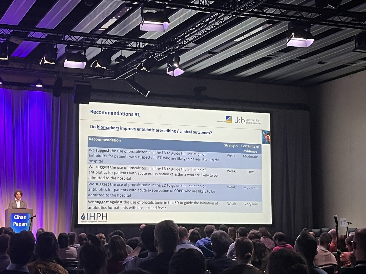 Recommendations for the use of procalcitonin in the emergency department #ESCMIDGlobal2024 #ECCMID2024 #antimicrobialstewardship