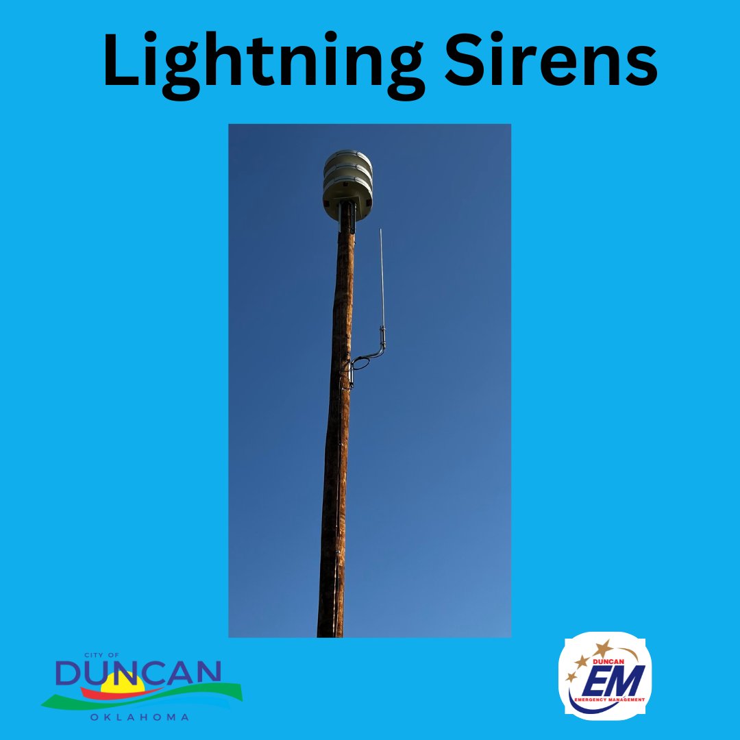 Abe Raizen Sports Complex has Automated Lightning Detection Sirens, which sound a distinct beeping tone and then broadcast a voice message warning of approaching lightning.

The signal sounds when lightning is within a 10-mile radius.

#dunCAN