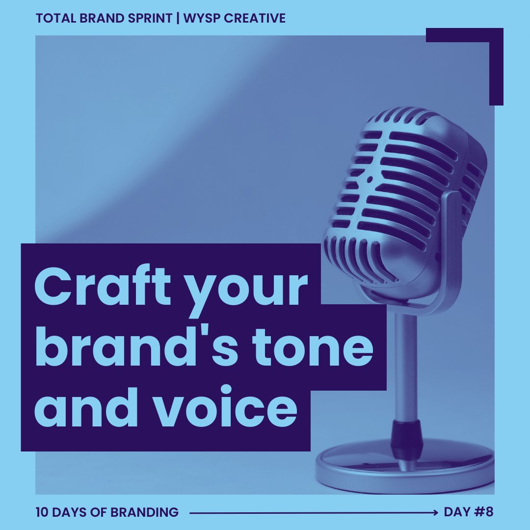 Your brand's tone and voice should reflect its personality and resonate with your audience, building a strong emotional connection.

Ready to develop your brand voice? Join Total Brand Sprint by May 1st for an exclusive offer of $77.

#TotalBrandSprint #BrandBuilding #BrandVoice