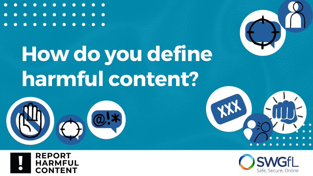 Harmful content is anything online that causes a person distress or harm. It includes a huge amount of content and can be subjective depending on who views it; what may be harmful to one person might not be to another. Find out more. ⤵️ reportharmfulcontent.com/what-can-we-he…