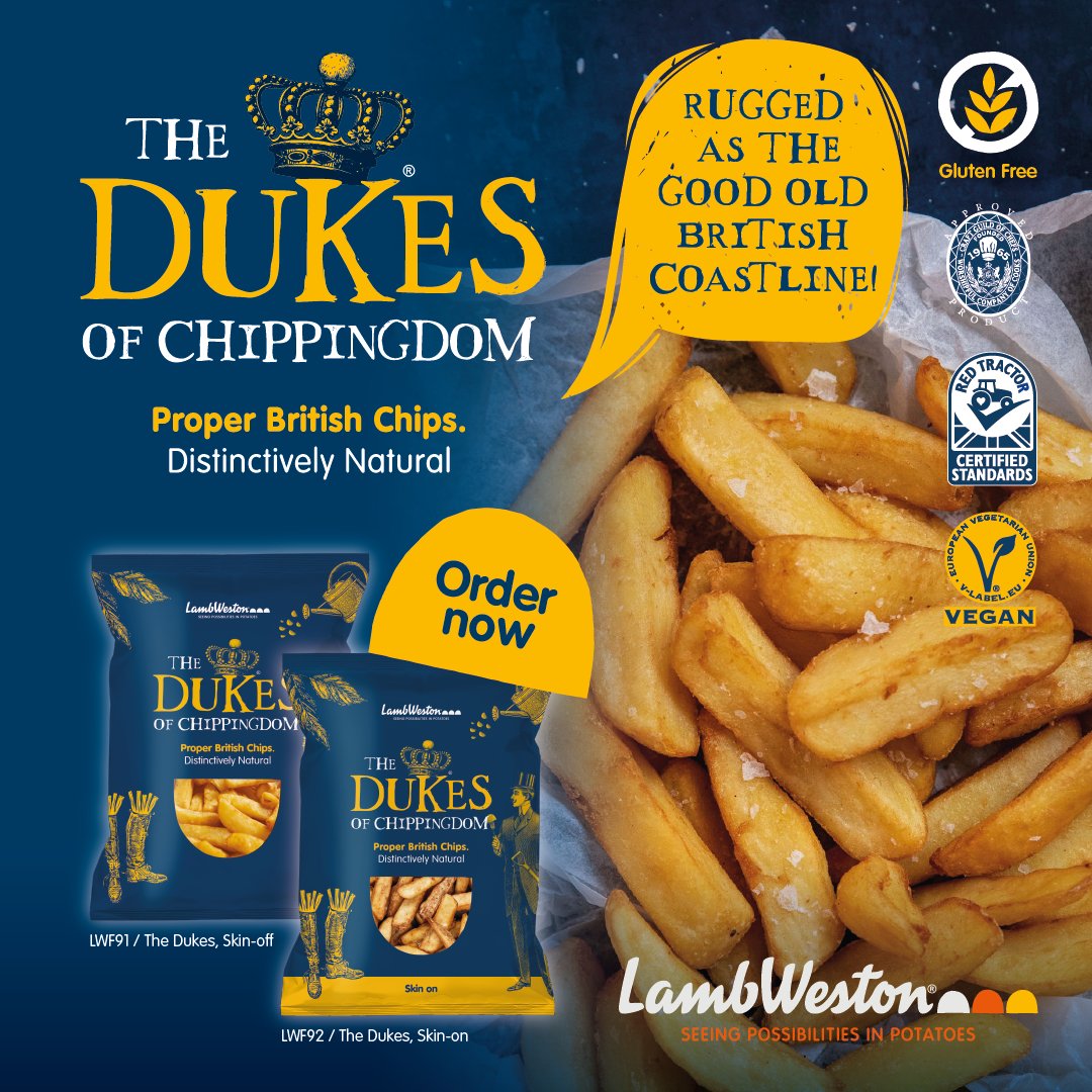 No ordinary chips - Crafted with a proud British heritage, these chips are 100% natural and endorsed by the Craft Guild of Chefs. Their natural golden edges and rich taste promise quality and flavour like no other. 👉 fairwayfoodservice.com/where-to-buy/

#Foodservice #Hospitality #Chips🍟