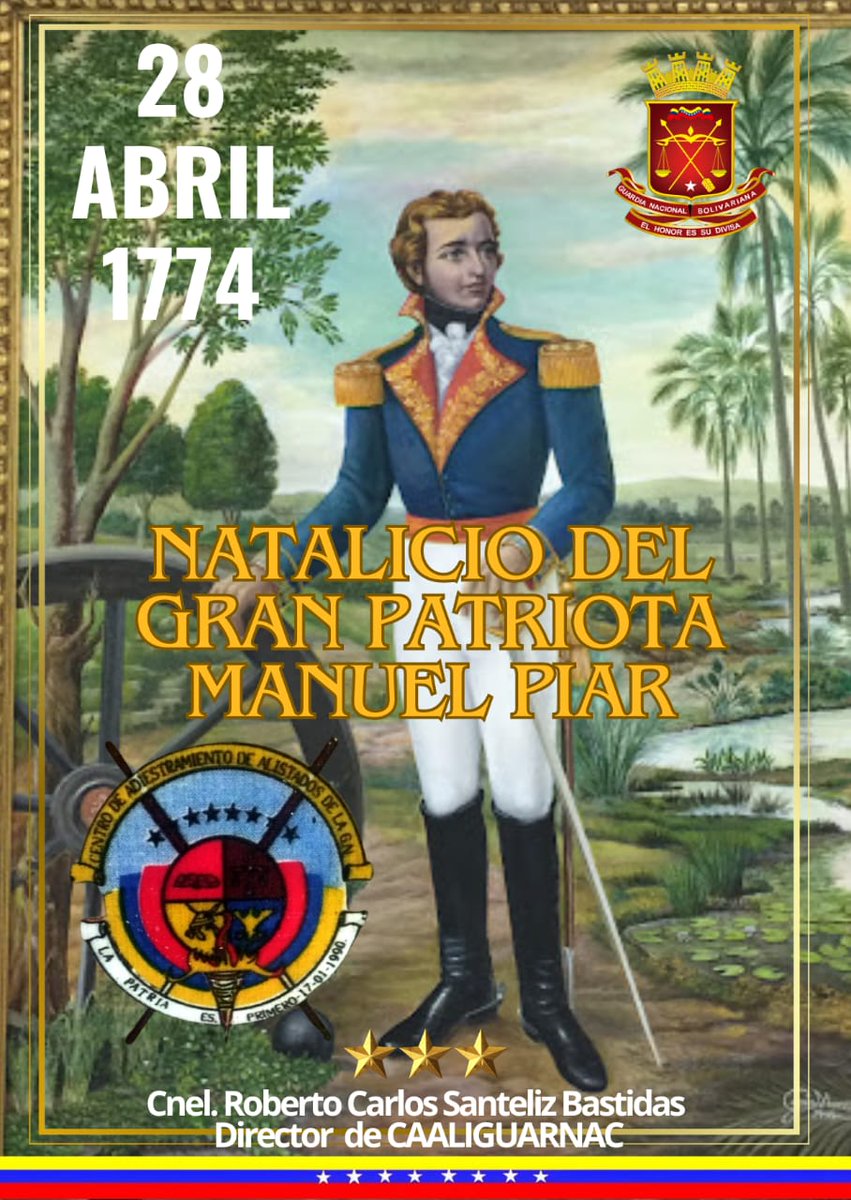 Manuel Carlos María Francisco Piar Gómez fue un militar venezolano nacido en Curazao, prócer de la Independencia de Venezuela, además es reconocido como el Libertador de Guayana y Generalísimo Invicto, por haber disputado 24 batallas y no haber sido derrotado.