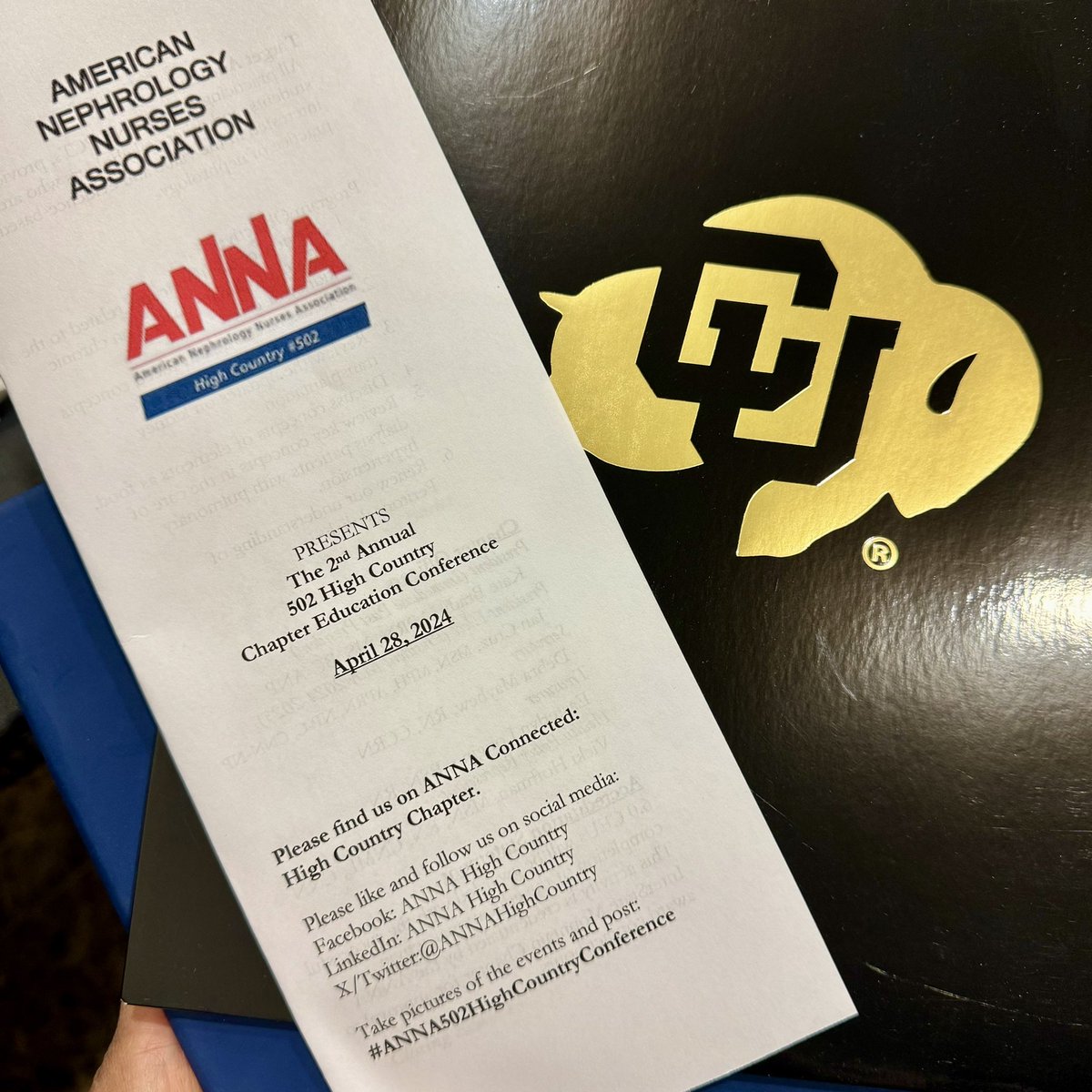 jvantenor's tweet photo. Another weekend, another educational opportunity/symposium, this time at the ANNA High Country Chapter Education Conference #neverstoplearning #nephrology #nephrologynurses #anna #anna502highcountryconference https://t.co/bDBWx1tm9U