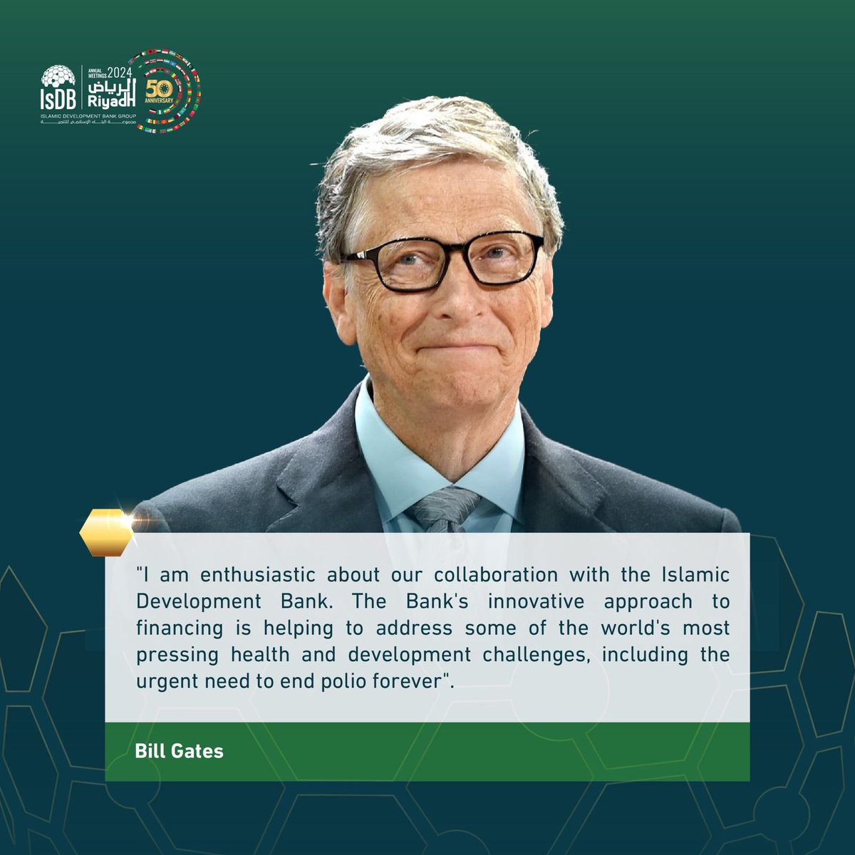 IsDB Group (@isdb_group) on Twitter photo Joining Forces for a Better Future! 🤝 #IsDB Bank is proud to collaborate with global visionaries like <a href="/BillGates/">Bill Gates</a> to tackle pressing health and development challenges. With our innovative financing approach, we're forging a path towards a polio-free world and fostering enduring, Joining Forces for a Better Future! 🤝 #IsDB Bank is proud to collaborate with global visionaries like <a href="/BillGates/">Bill Gates</a> to tackle pressing health and development challenges. With our innovative financing approach, we're forging a path towards a polio-free world and fostering enduring,