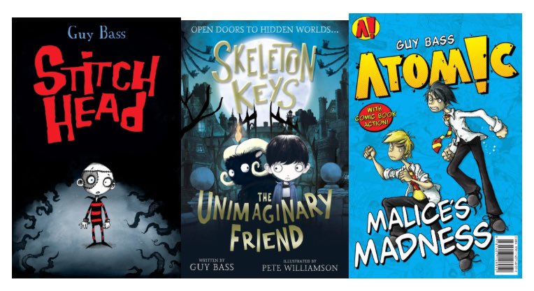 AUTHOR OF THE WEEK Guy Bass is an award-winning author whose children's books series include Stitch Head, SCRAP, Skeleton Keys and Spynosaur. In 2010 Dinkin Dings and the Frightening Things won the Blue Peter Award for Most Fun Book with Pictures. @GuyBassBooks #LOVECHPA