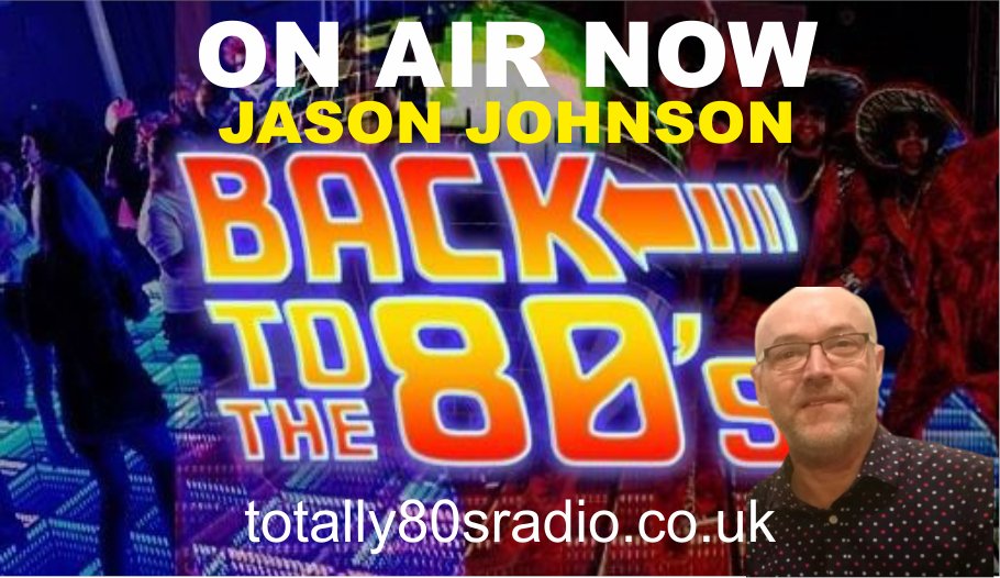 ON AIR now it's Jason Johnson and his Back To The 80s Show only on Totally 80s Radio. Listen now at totally80sradio.co.uk or on radio garden at ift.tt/tY4o1ha