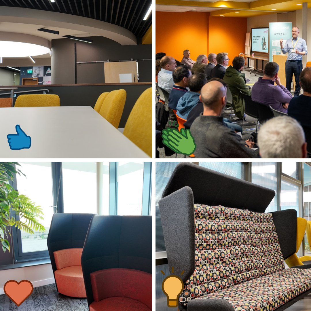 If you were part of the Catapult team, where would your perfect lunch spot be? 👍 The Dining Area 👏 During Show & Tell ❤️ Egg Chairs 💡 Sofas Ready to join us in decarbonising the UK's energy system? Apply now: orlo.uk/Atoj2 #Careers #Jobs #Energy