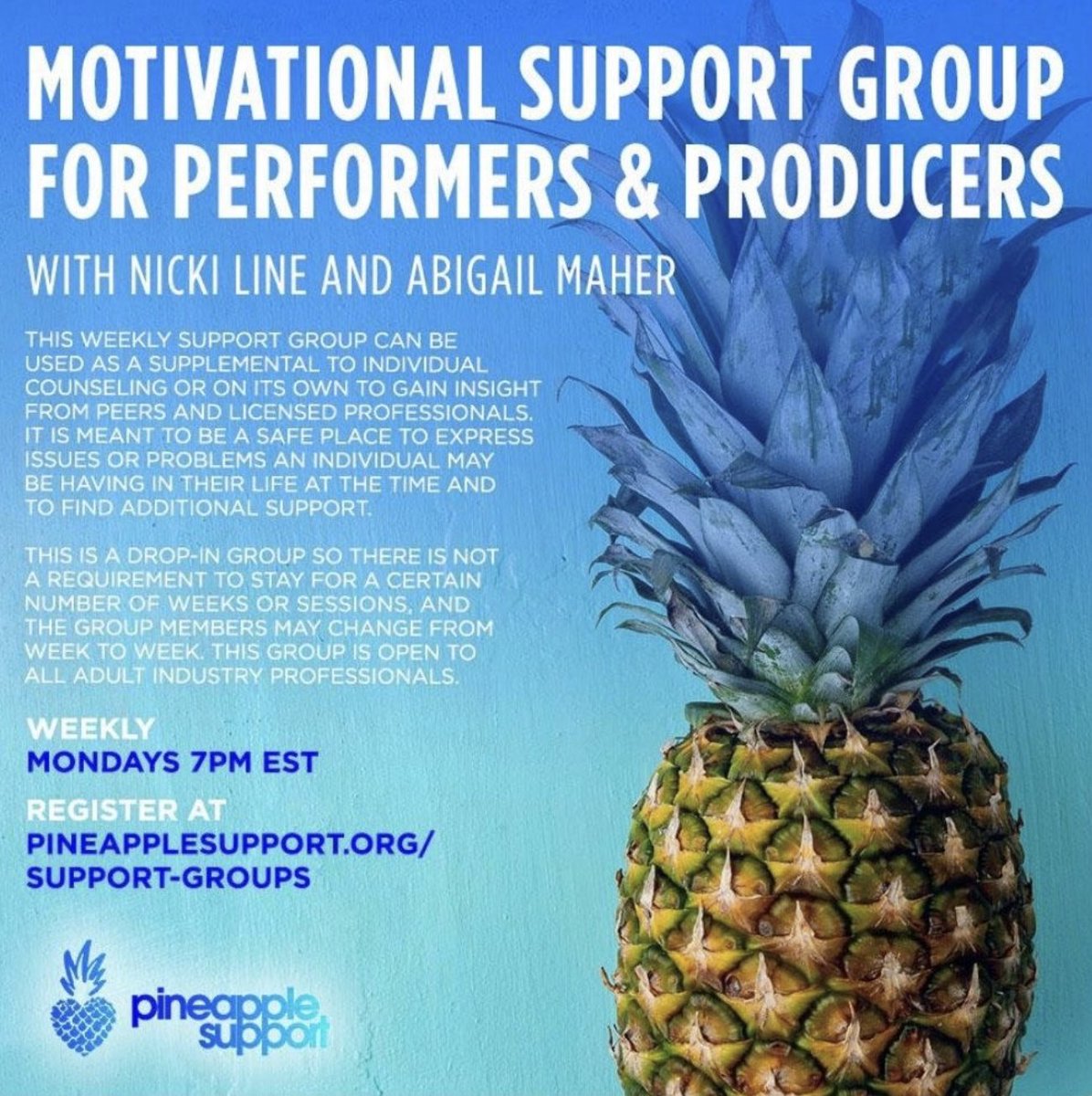 Join us tomorrow @ 7PM EST for this support group with by Nicki Line and Abigail Maher. This group can be used as a supplemental to individual counseling or on its own to gain insight from peers and licensed professionals. Sign Up Now: loom.ly/rU-wMxo #mentalhealth