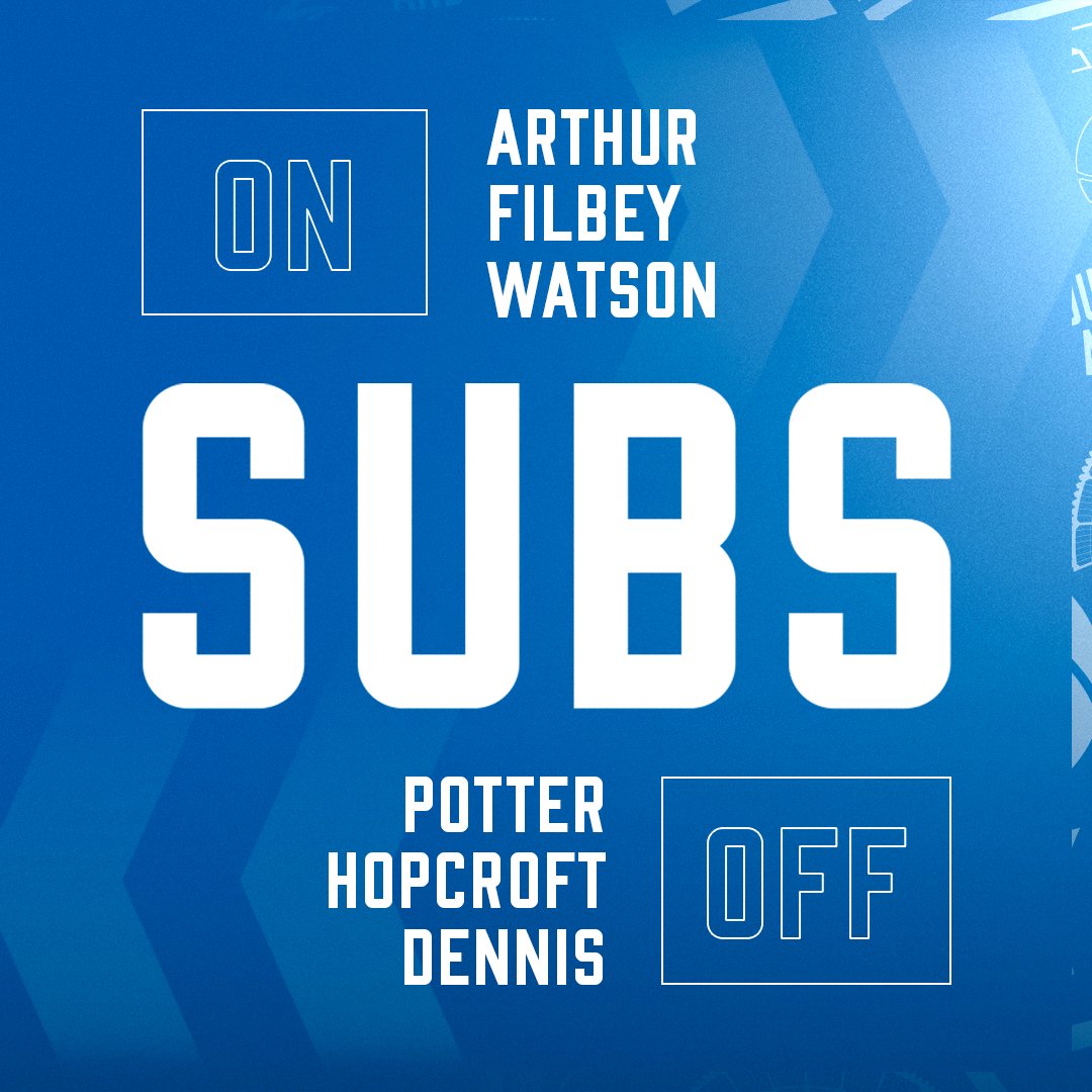 Our final changes 🔁 90+9' 🦅 0-0 🐈‍⬛ #CPFC | #BarclaysWC