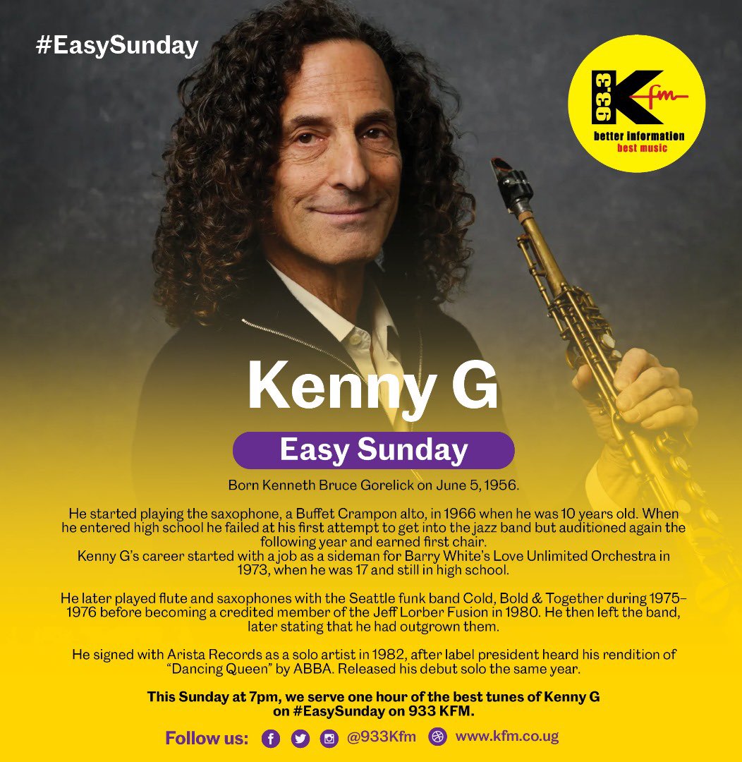 Today’s #EasySunday is very special for a man that has taught, trained, led, inspired & literally grown many radio legends. 7pm, we play the beat of Kenny G 🎷dedicated to @Akeda4 as he bows out after 23yrs of service @933kfm 🥹