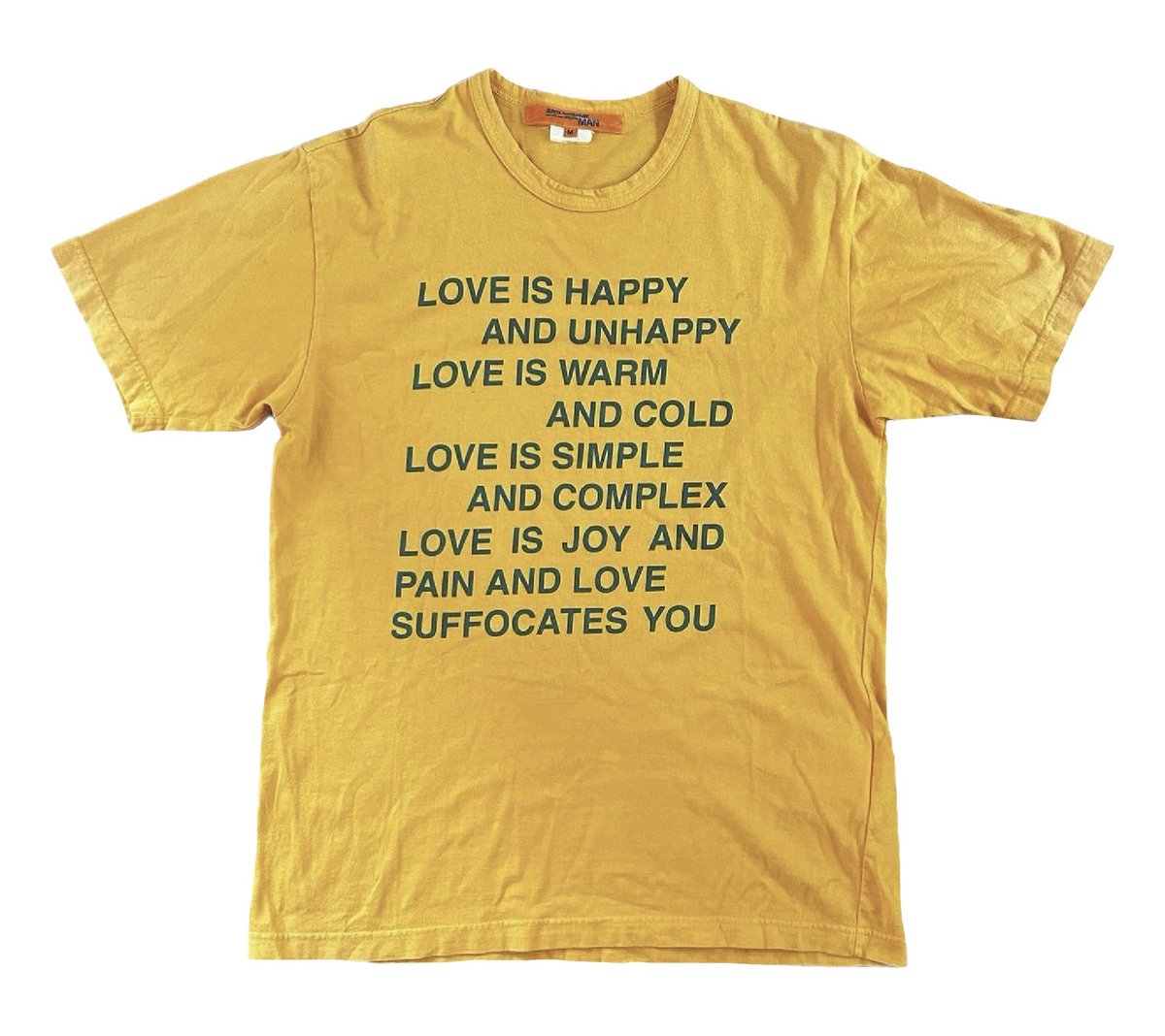 Comme des Garçons Poem T-Shirt (2001) Designed By: Junya Watanabe