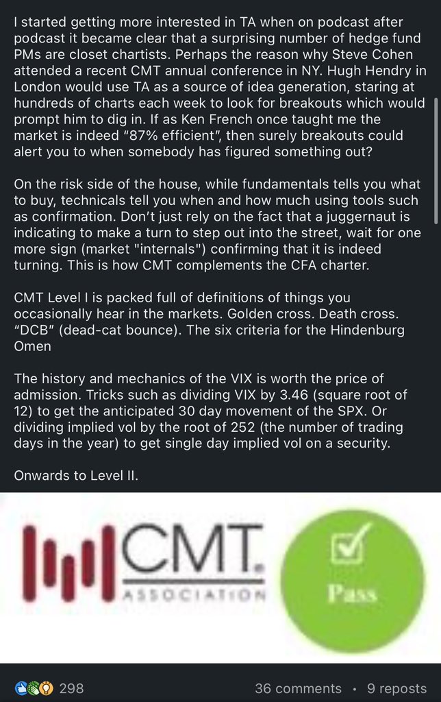 Lucas Costa, CMT, CFTe (@lucascostaat) on Twitter photo O responsável pelo programa do CFA falando sobre Análise Técnica.
Ps: ele acabou de ser aprovado no lvl 1 do CMT
Vi em uma apresentação do <a href="/_TBone_Pickens/">Tyler Wood</a> O responsável pelo programa do CFA falando sobre Análise Técnica.
Ps: ele acabou de ser aprovado no lvl 1 do CMT
Vi em uma apresentação do <a href="/_TBone_Pickens/">Tyler Wood</a>