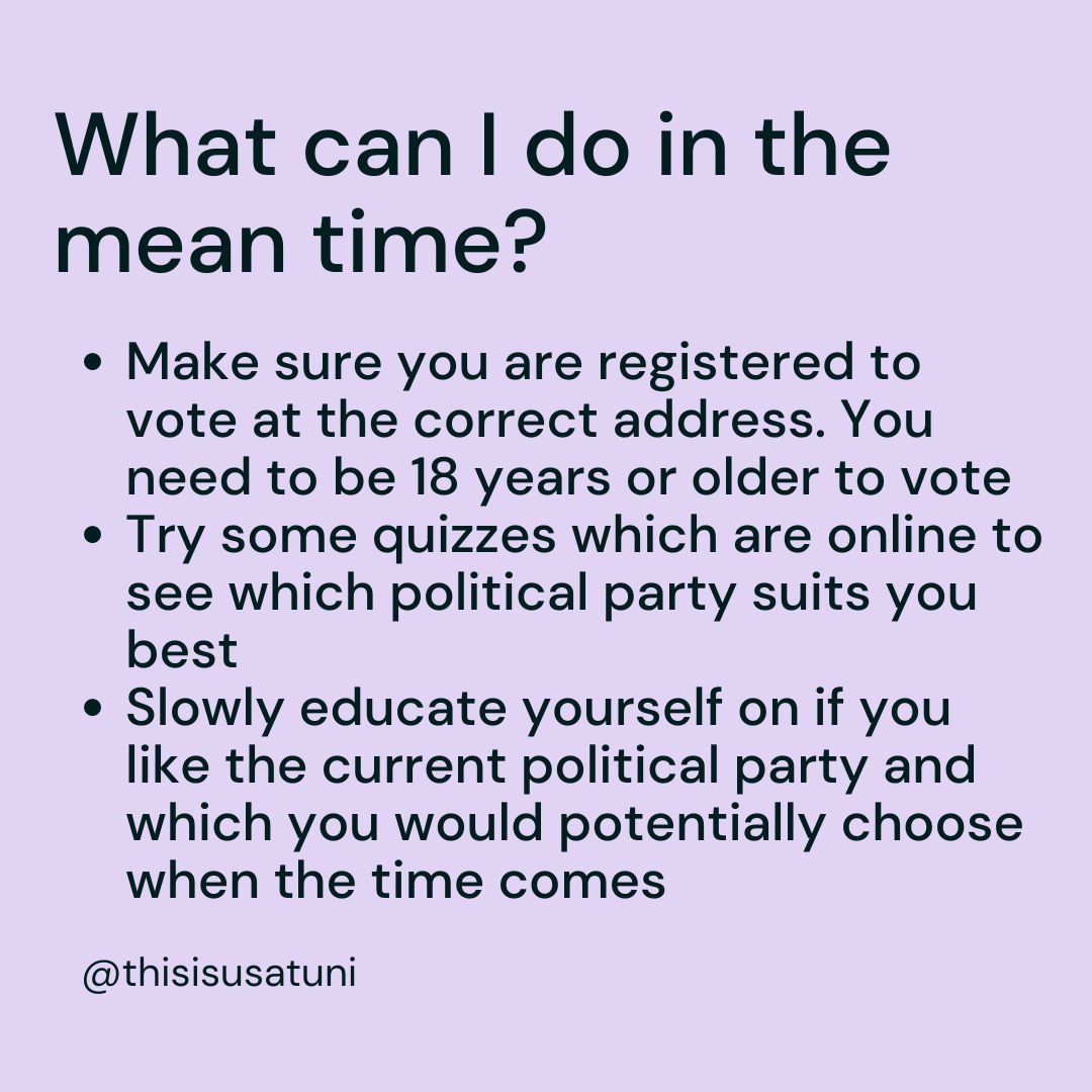 I hope this rundown has helped some of you and if it hasn't and you have further questions please either comment or DM us privately we are happy to answer any questions to the best of our knowledge. 
#voting #generalelection #estrangedstudent #careexperienced #careleaver