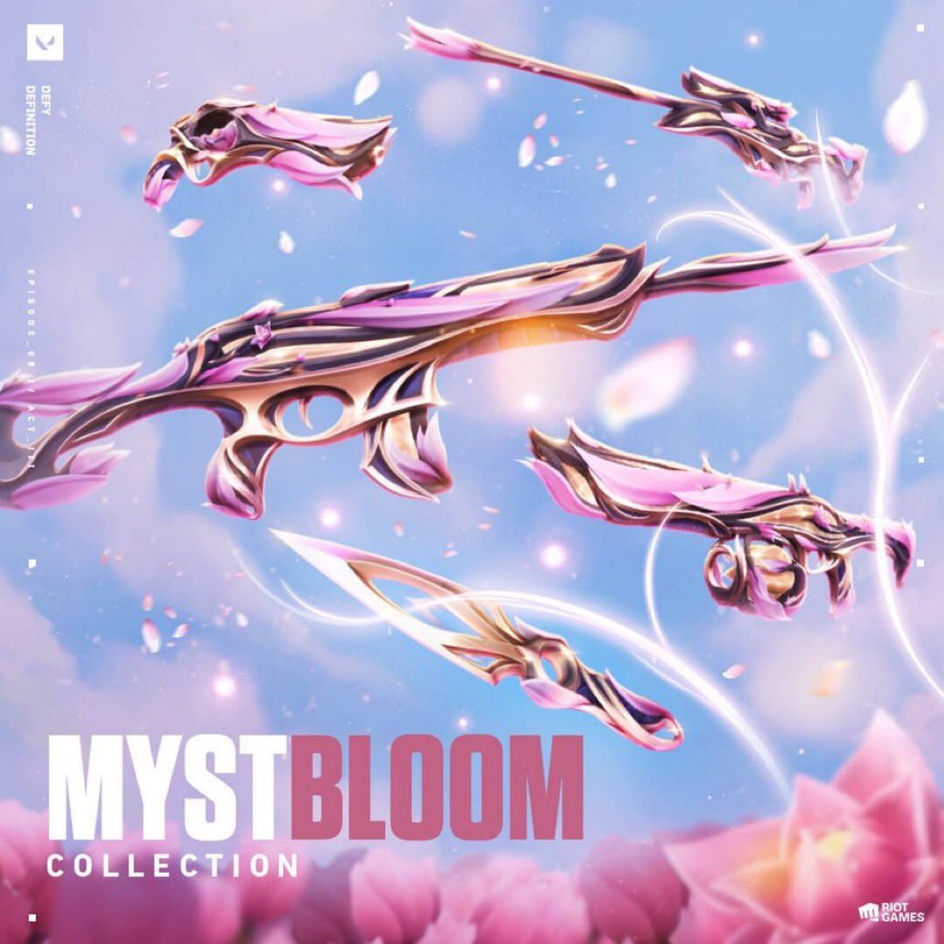 🌸 VALORANT MYSTBLOOM BUNDLE GIVEAWAY 🌸 To Enter: ✨ like & retweet ✨ follow @muwullow and @Angelval2k ✨ tag 2 friends Winner announced on May 5th!! || Must have paypal #VALORANT #Giveaway