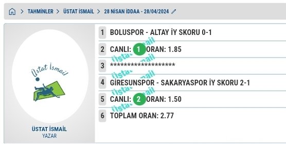 İlk yarılar bittikten sonra CANLI MAÇ ÖNERİLERİ... Gereği yapıldı. Tuzla - Bodrum maçında gol olmaz ✅️ Boluspor ve Sakaryaspor maçı çevirir ✅️ @b_yavas @PRINCE270720 @tahminkutusuu