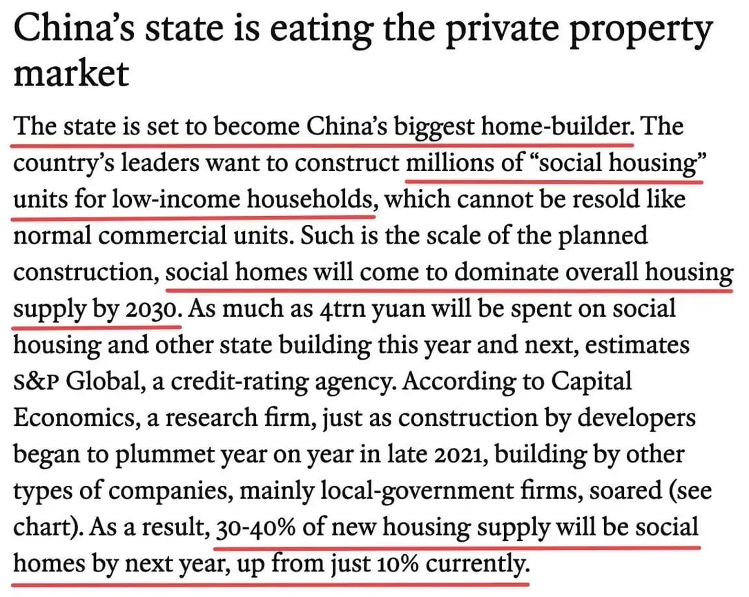 The difference between capital investment directed and controlled by a socialist state. Investment in the needs of the people. While here in Ireland investment is directed and dominated by the needs and profit interests of banks, speculators, builders the people's needs nil.