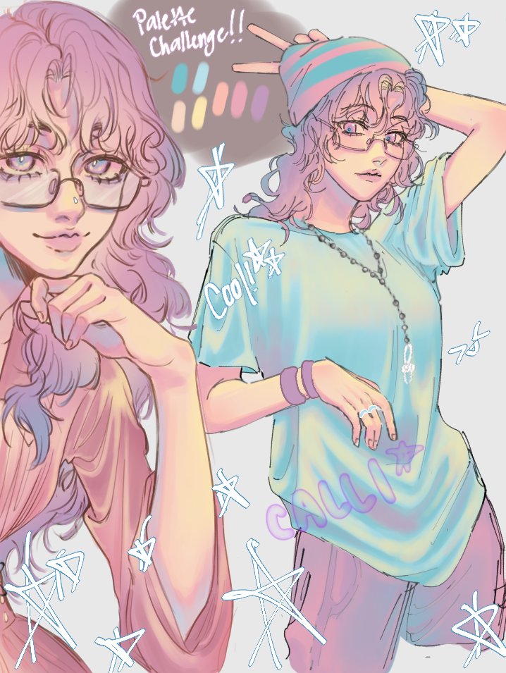 art trade / palette challenge with fren d56d5ufyu