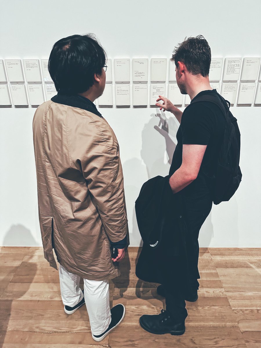 Our @RoyalAcadMusic #lucernescholars have started their 1st big project with us! One of their 5 commissions is based on #fluxus principles so this week @heather_roche gave a lecture & we went to the @Tate #YokoOno exhibition. Watch this space, beautiful things are being made 💕