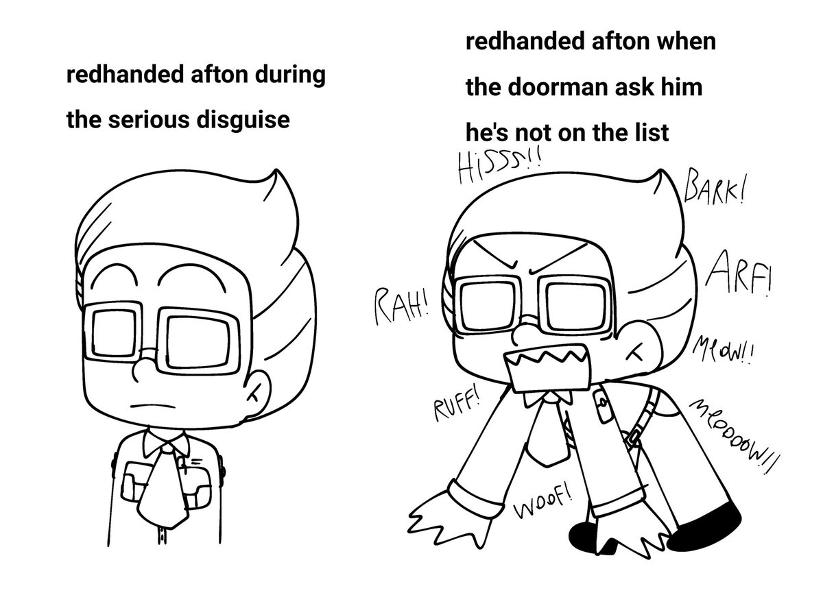 My redhanded afton belike #drwafton #tnmn #ThatsNotMyNeighbor #thatsnotmyneighborfanart #shitpost