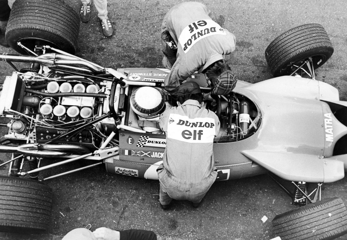 . 🏁jackie stewart 1969 #F1 🏁 Jackie Stewart (GBR) (Matra International), #Matra MS10/MS80 - #Ford Cosworth DFV V8 1969 ' 🏆 internal-combustion.com/nuvolari/jacki… 🏆 .