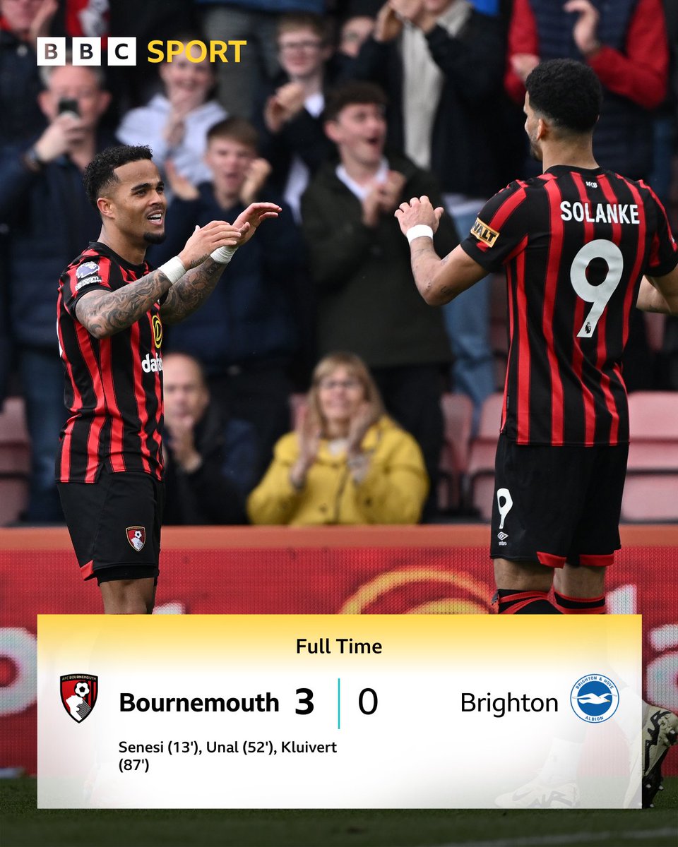 Bournemouth are up to 10th! 📈