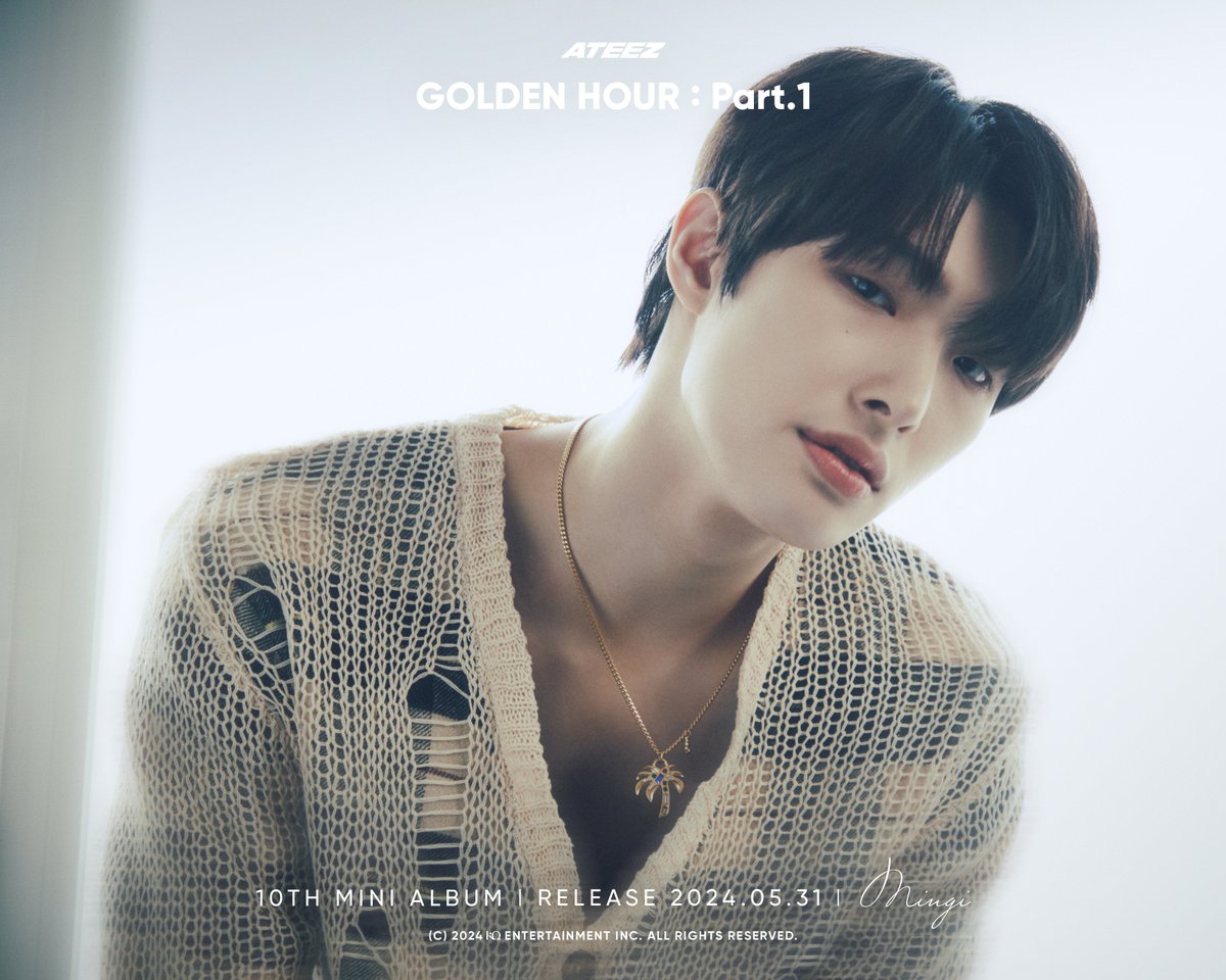 ATEEZ releases SEONGHWA and MINGI 'GOLDEN HOUR : Part.1' concept photos.