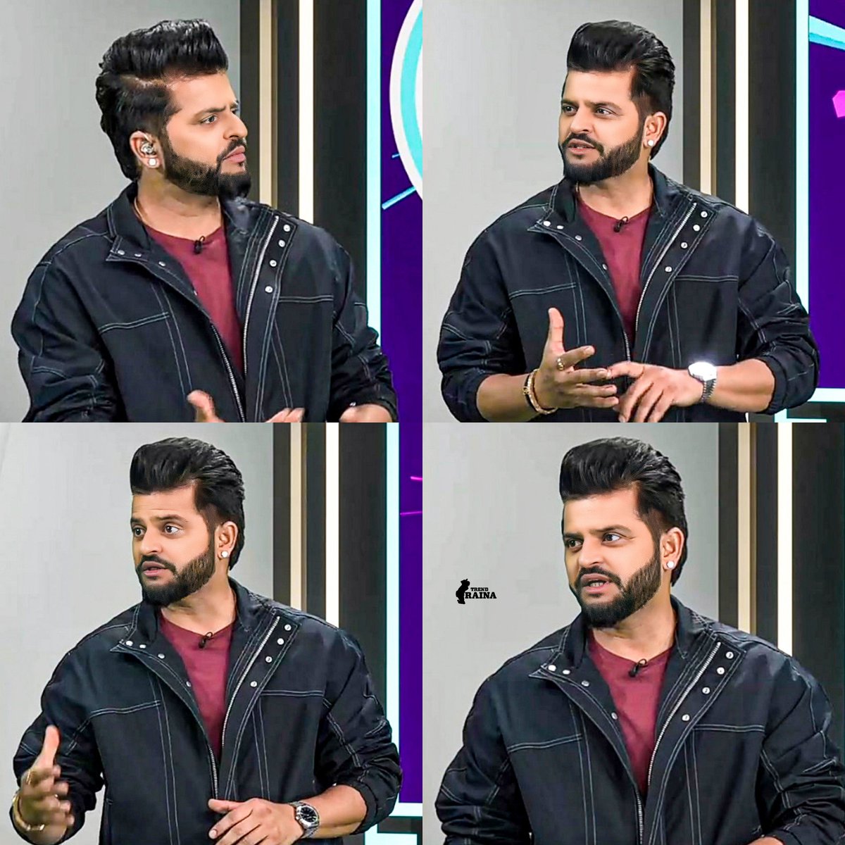 Snaps From Today's Commentary 🫰🖤 #SureshRaina | @ImRaina | #Raina