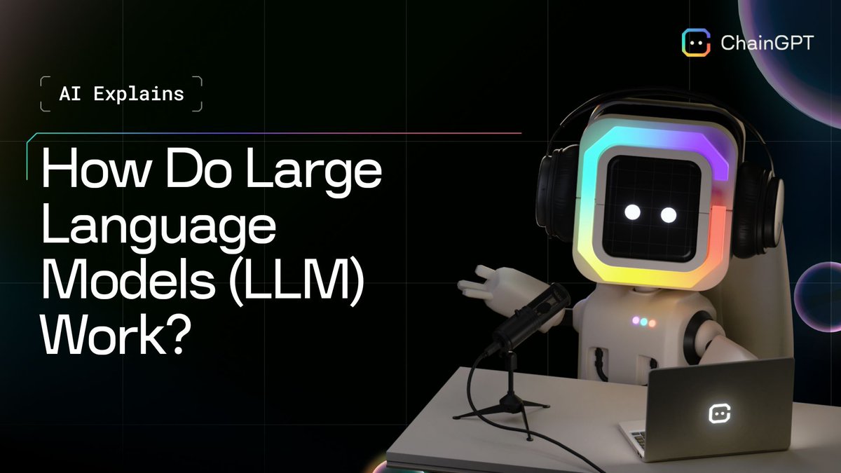 We asked our ChainGPT Chat Bot how LLMs work:

'An LLM is a robot who reads a lot and learns how humans talk. It figures out how words fit together and can create its own sentences that sound real.'

How would you add to this? 🤔