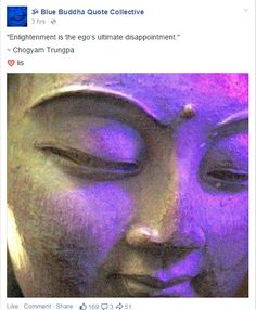 Enlightenment is ego's ultimate disappointment.” -- Chögyam Trungpa