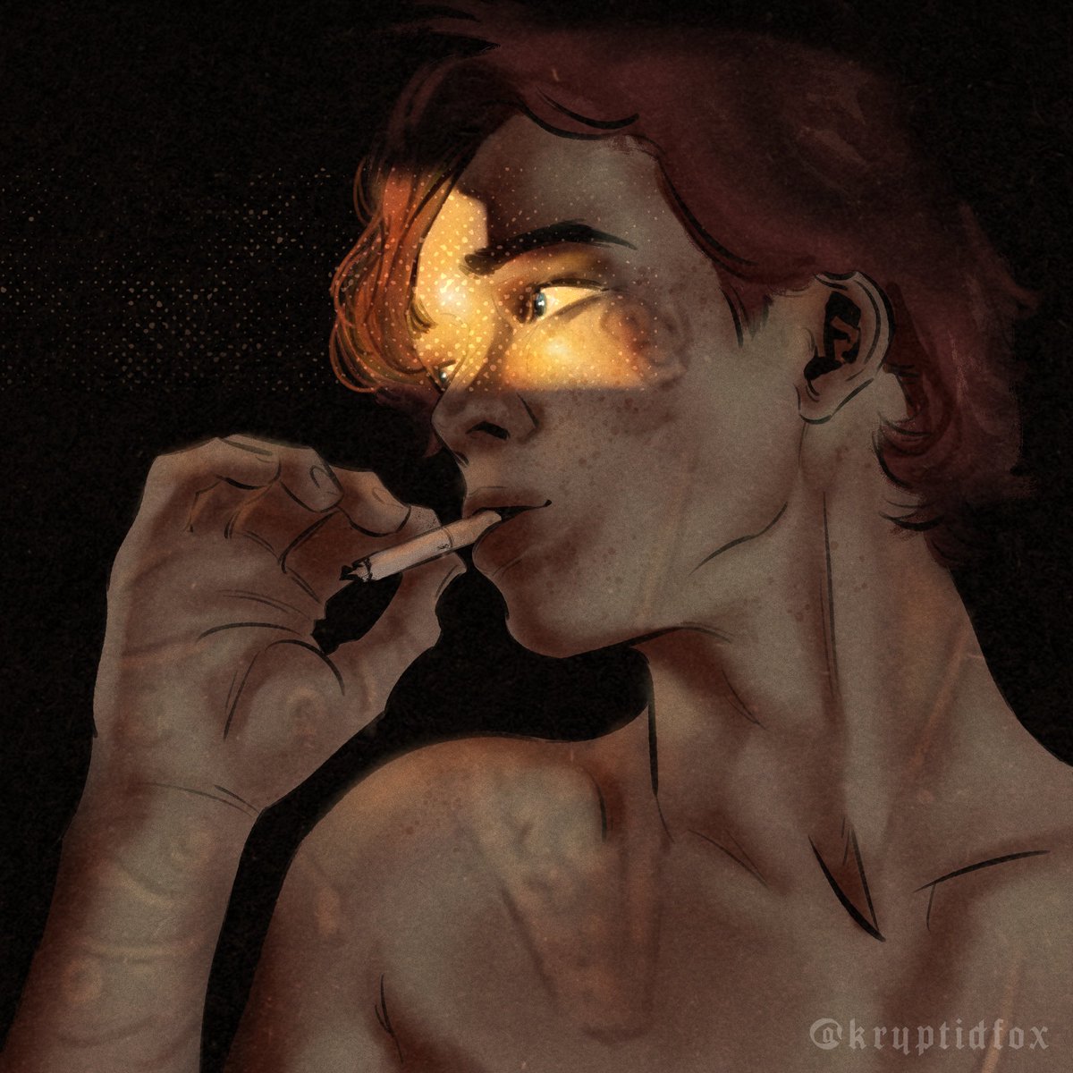 kryptidfox's tweet image. heβs looking at andrew π«Άπ½ #aftg