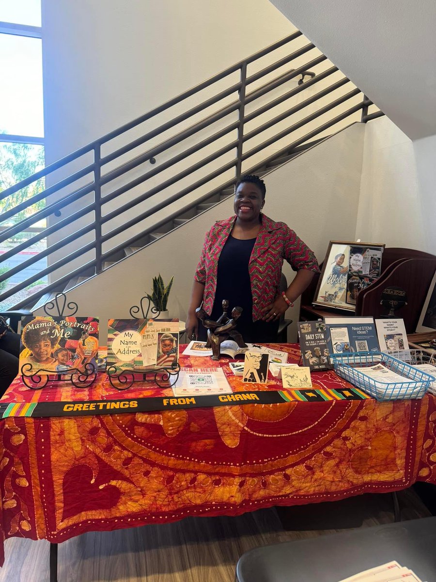 3 of my favorite pictures from yesterday’s conference! My keynote: 🥰I held the first book Mama made for me ⚡️The power of unity demonstration Vendor Fair: 🌱 I also brought handouts of #STEM ideas & displayed a link to the podcast I recorded with @dailystem 📸: @_SNBEI