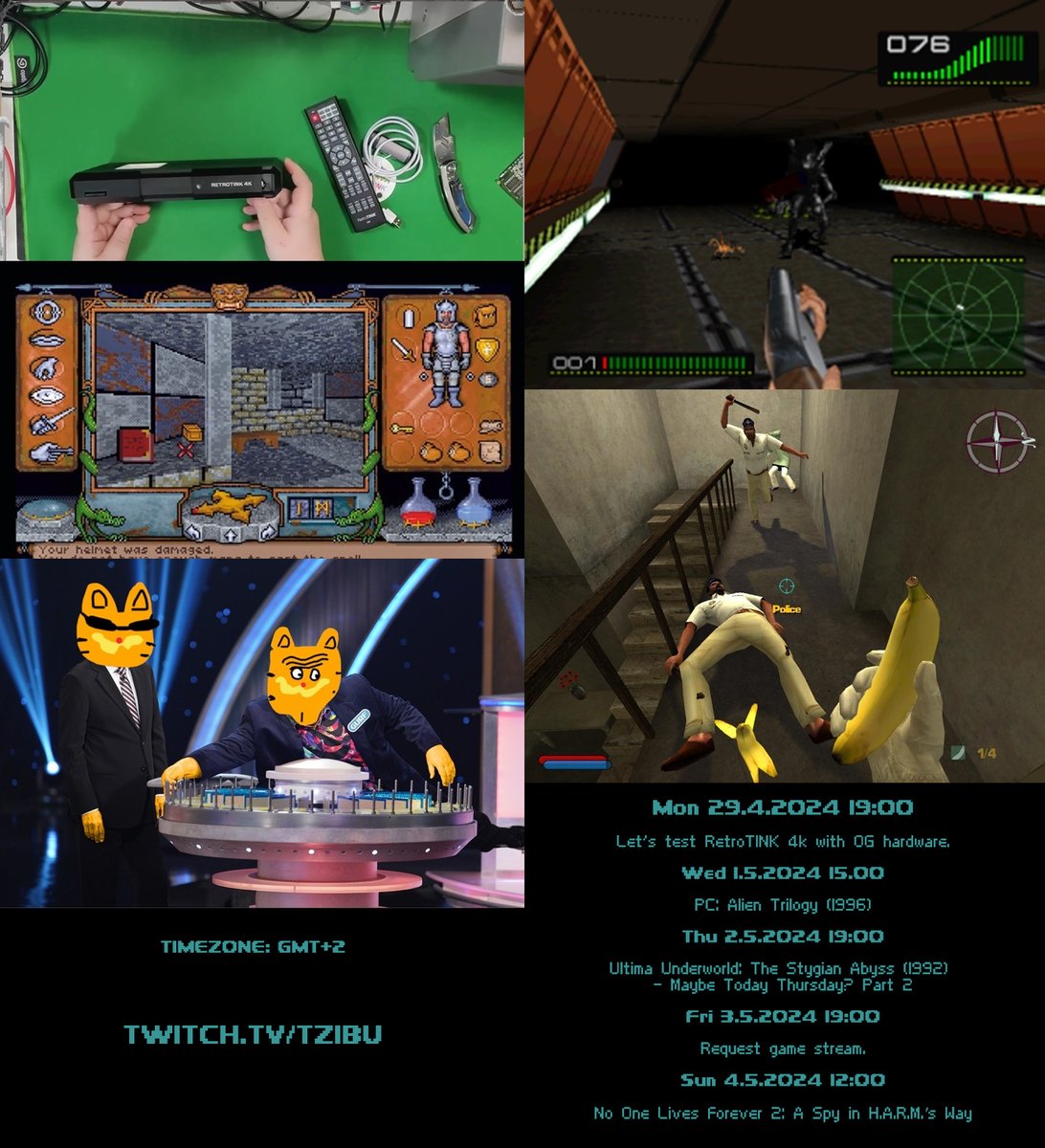 TzibuTwitch's tweet photo. It's already May!

TIMEZONE: GMT+2

#tzibu #twitchaffiliate #twitchtv #retro #retrogames #twitch #originalhardware #realhardware #maybetodaythursday #retrotink4k #retrotink #ultimaunderworld #ultima #richardgarriot #requestgame #agent #fps #alien #alientrilogy #aliens https://t.co/6kDP05InxW