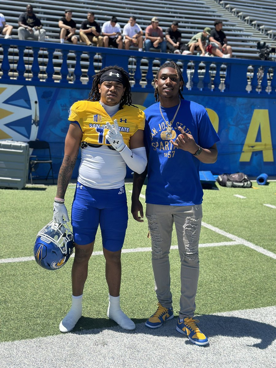 Loved my time this weekend with my new brothers and coaches special s/o to my head coach @ken_niumatalolo my DC coach O and my guy 🫡 @CoachIrv_ made me wish I can skip the days srt8 to June 16 #spartanup