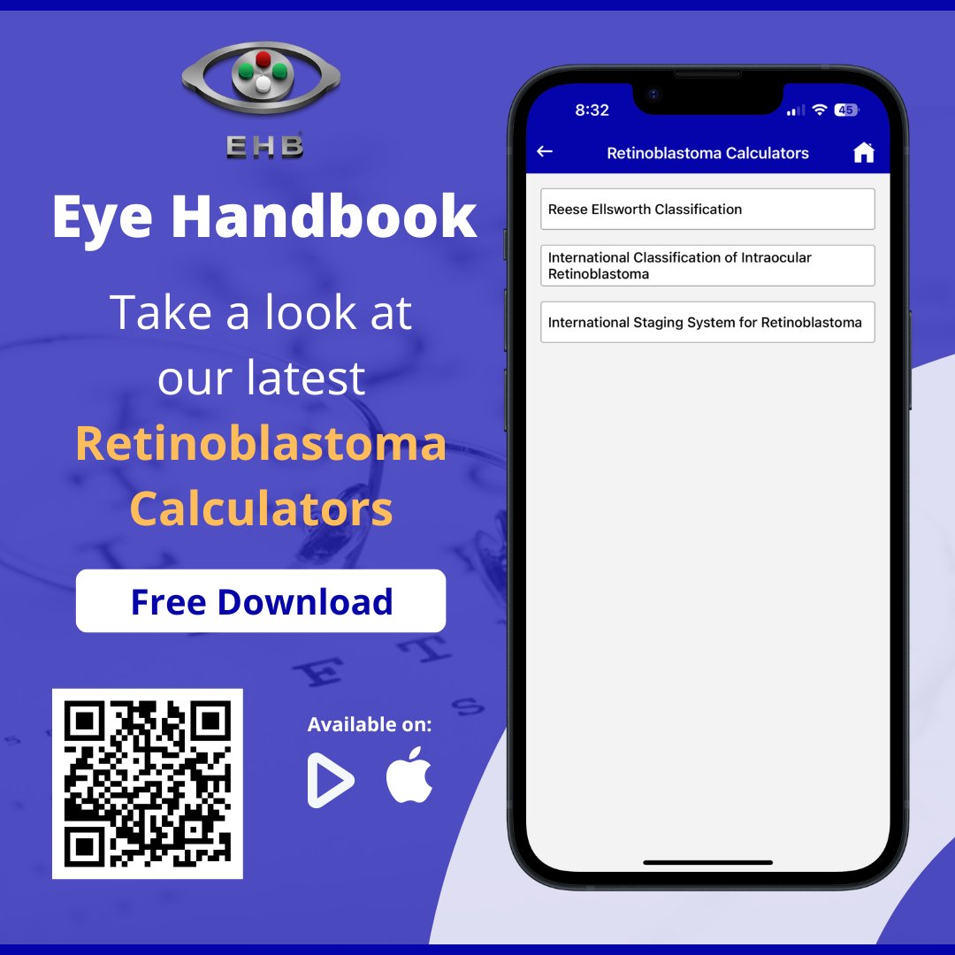 #Free Retinoblastoma Calculators | Eye Handbook App
Check ALT (image description) for more info.

#eyes #retinoblastoma #retinoblastomacalculators #EyeCancer #RetinoblastomaAwareness #clinicalcalculators #eyecalculators #ophthalmology #optometry #oftalmologia  #cornea #eyedoctor