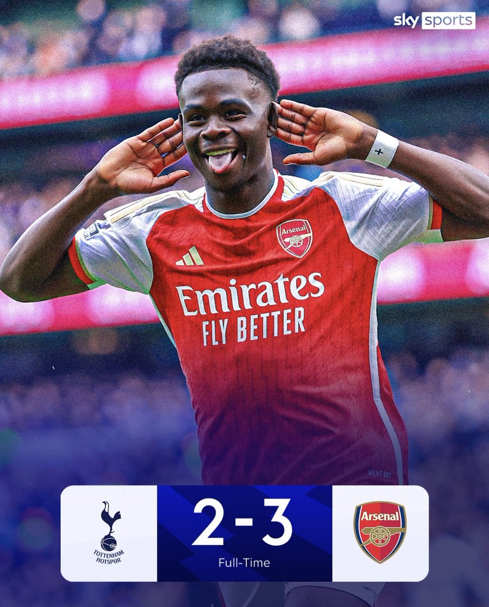 What an entertaining North London Derby 👏 Arsenal go 4 points clear at the top! Tottenham 7 points off the top 4! The Drama continues 🍿 #Tottenham #Arsenal #Northlondonderby ⚽️ #PremierLeague