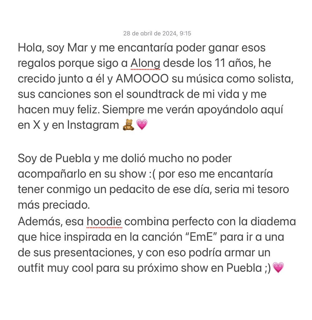 alanlittlesun's tweet image. Hola @OYELAZONACODER :D💗
Me encantaría ganar esa merch de @alongmusic, creo que lo merezco y aquí les cuento por qué ⬇️
#OyeLaZonaCoder