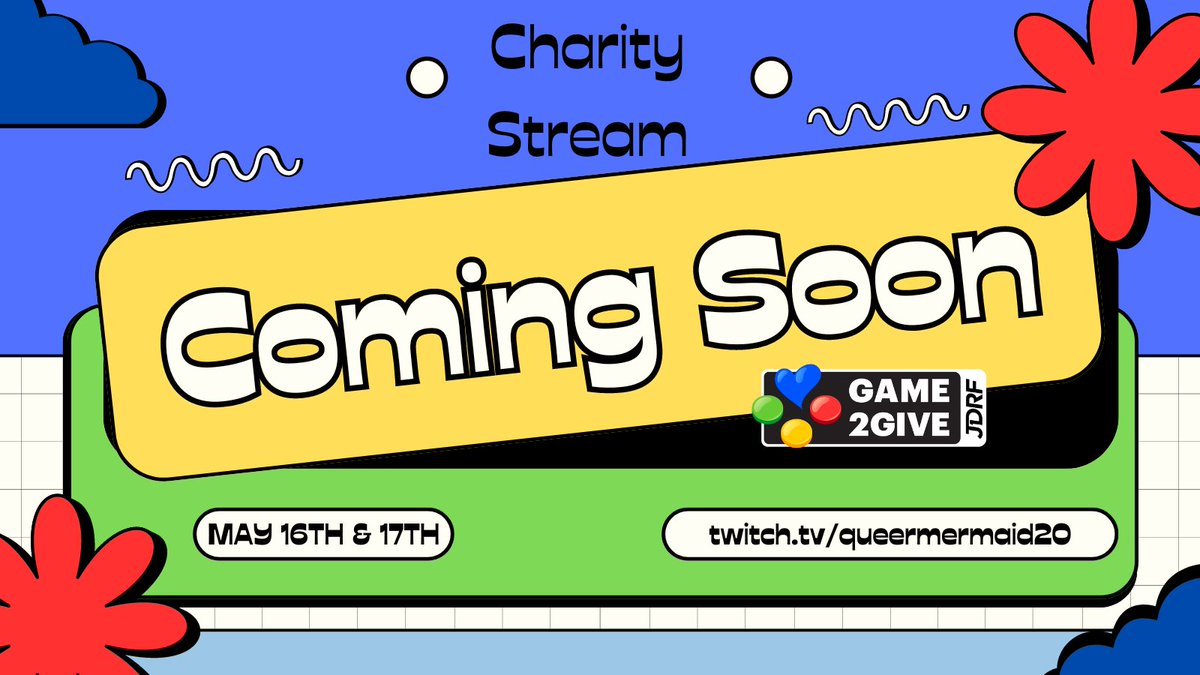 Charity stream: be there or be square. Raising funds for JDRF to find a cure for type one diabetes. You will not want to miss out on the rewards!
#JDRF #type1diabetes #creatorsforcures #diabetesnomore #tiltify #charitystream #twitchstreaming