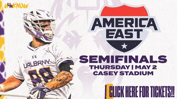 All Aboard the DANE TRAIN! @UAlbanyMLax will host the 2024 @AmericaEast MLAX Championship. Tickets on sale now! Semifinals on Thursday (4 PM and 7 PM). UAlbany will play at 7 PM, tickets valid for both games. 🎟️ bit.ly/3UEtlml #UAUKNOW #DaneTrain #AEMLAX